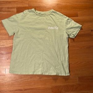 mint green smile and embrace every day t shirt